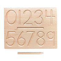 Mfumyy Montessori Alphabet Number Tracing Boards Double Sided Wooden Learn to Write ABC 123 Board Writing Practice Board for Kids Preschool Educational Toy,Homeschool Supplies (ABC+123 Board)