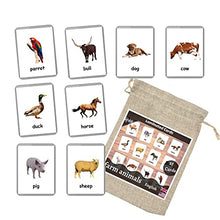 Load image into Gallery viewer, Farm Animals Flash Cards - 27 Laminated Flashcards | Homeschool | Montessori Materials | Multilingual Flash Cards | Bilingual Flashcards - Choose Your Language (English Only)
