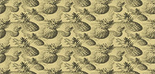 Load image into Gallery viewer, Ambesonne Pineapple Piggy Bank, Botanical Grunge Pattern with Tropical Island Fruits Vintage Effect, Printed Ceramic Coin Bank Money Box for Cash Saving, Pale Brown Dark Green
