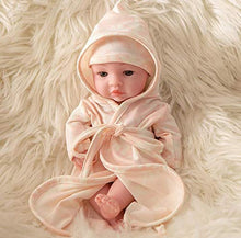 Load image into Gallery viewer, Alician 10 Inch Simulation Doll Durable Vinyl Reborn Doll Baby Toy QW-04 Watercolor Flower Robes Winking boy
