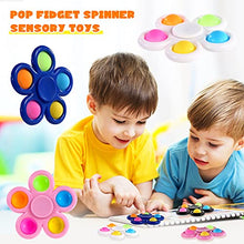 Load image into Gallery viewer, SCIONE 20 Pcs Valentines Day Gift for Kids Pop Spinners Goodie Bag Suffers Fidget Toys Exchange Gifts Bulk Classroom Treasure Box Prize Toys for Kids Birthday Party Bag Fillers Party Supplies
