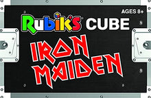 Load image into Gallery viewer, Iron Maiden Rubik&#39;s Cube | Collectible Puzzle Cube Featuring Eddie on Album Cover Art - Number O The Beast, Powerslave, Somewhere in Time | Officially Licensed 3x3x3 Rubiks Cube

