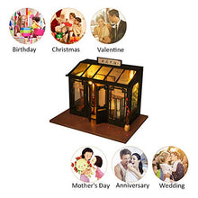 Load image into Gallery viewer, ZQWE Chinese Antique Calligraphy and Painting Shop Wooden Dollhouse DIY Creative Miniature Doll House Kit Christmas Birthday Present with LED Lights
