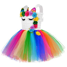 Load image into Gallery viewer, Unicorn Costume for Girls Dress Up Clothes for Little Girls Rainbow Unicorn Tutu with Headband Birthday Gift
