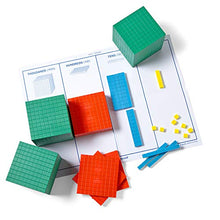 Load image into Gallery viewer, hand2mind Differentiated Plastic Base Ten Blocks Complete Set, Place Value Blocks, Counting Cubes for Kids Math, Base 10 Math Manipulatives for Kids, Kindergarten Homeschool Supplies (Set of 484)
