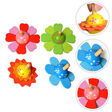 Load image into Gallery viewer, balacoo 4PCS Funny Colored Wooden Spinning Top Toy Cartoon Unisex Child Educational Toy
