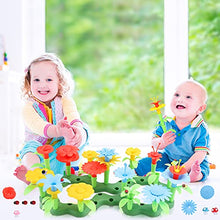 Load image into Gallery viewer, Toys for 3-7 Years Old Girls,Flower Garden Building Toys with Fairy Garden Miniatures,Building A Garden Toy Set for Toddlers,Preschool Educational Playset,Birthday GiftsKids
