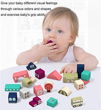Load image into Gallery viewer, 120PCS Wooden Blocks, Preschool Learning Educational Toys, Wooden Toddler Toys with City Map Construction, Stacking Blocks for 3+ Years Old Kids Boys Girls Children (Multicolored)
