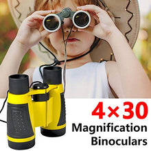 Load image into Gallery viewer, VGEBY1 6Pcs Binoculars Set, Toy Binoculars Exploring Set Educational Gift with Hand Crank Flashlight, Compass, Magnifying Glass, Drawstring Backpack, Whistle for Kids Children(Blue)
