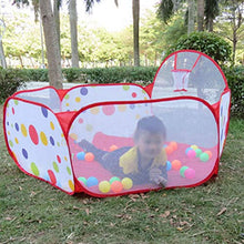 Load image into Gallery viewer, NUOBESTY 1M Kids Ball Pit Toddlers Tent Playpen with Basketball Hoop and Zippered Storage Bag for Pets Indoor Outdoor Playing
