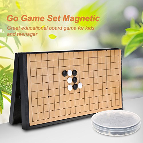 Deryang Go Game Set Othello Board Game, Portable Board Game Set Lightweight Chinese Chess Go Game, Chinese Checkers Board Game Go Board Game, for Kids Play Family Entertainment for Teenager