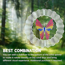 Load image into Gallery viewer, Wind Chimes Wind Spinner 3D Hanging Rotating Wind Chimes Outdoor Garden Decor 8Inch - Mandala Thangka Stainless Steel Wind SpinnerMulti Color Sun Catcher Boho Art for Tree Hanging, Backyard
