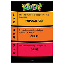 Load image into Gallery viewer, Educational Insights Blurt! Word Game, Ages 7 And Up, Includes 200 Cards (1200 Clues!)
