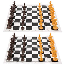 Load image into Gallery viewer, Chess Pieces Set, Portable Foldable Professional Plastic Chess Set, 2 Set Adults for Kids

