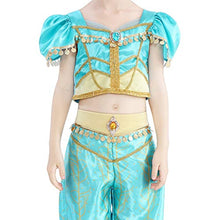 Load image into Gallery viewer, Lito Angels Girls Princess Costumes Green Birthday Halloween Fancy Dress Up Size 10 B
