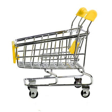 Load image into Gallery viewer, Whitelotous Mini Supermarket Handcart Shopping Utility Cart Mode Storage Toy Yellow
