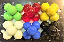 Load image into Gallery viewer, 1 INCH 30 Opaque 25mm 6 Six Colors Solid Glass Marbles 30 Pcs Ship Priority Mail
