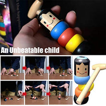 Load image into Gallery viewer, SAINGACE Little Wooden Man Who Can&#39;t Beat Interesting Magic Toy,Funny Wooden Man Magic Toy,Unbreakable Wooden Man Magic Toy Stage Magic Props, Funny Toy for Kids (5 PCS)
