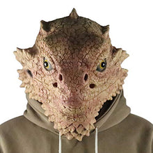 Load image into Gallery viewer, FUNZZY Lizard Mask Creative Animal Headgear Photo Props Prank Props Performance Supplies for Hallowen Home Bar Party
