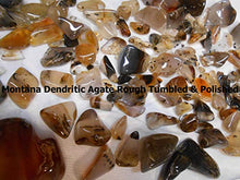 Load image into Gallery viewer, Rock Tumbler Gem Refill Kit Yellowstone,Montana Black Dendrite Agate Rough 8 oz
