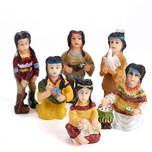 Load image into Gallery viewer, Factory Direct Craft Miniature Female Indian Figurine | 6 Pieces for Holiday, Seasonal Crafting, Decorating and Displaying
