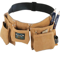 Real Leather Kids Tool Belt for Kids Woodworking Children Carpentry Carpenter Tool Apron for Boys and Girls Young Builders Gift Fits Waist Size 21 to 28 inches