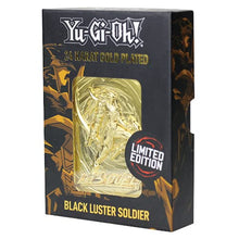 Load image into Gallery viewer, Fanattik KON-YGO25G Yu-Gi-Oh-Limited Edition 24K Gold Plated Collectible Black Luster Soldier
