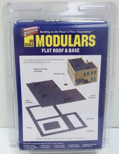 Load image into Gallery viewer, Walthers Cornerstone Series Modulars HO Scale Flat Roof &amp; Base (933-3721)
