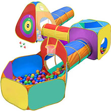 Load image into Gallery viewer, Gift for Toddler Boys &amp; Girls, Ball Pit, Play Tent and Tunnels for Kids, Best Birthday Gift for 1 2 3 4 5 Year old Pop Up Baby Play Toy, Target Game w/ 4 Darts Indoor &amp; Outdoor, Pit Balls Not Included
