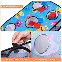 Load image into Gallery viewer, CLISPEED 5 Holes Cornhole Game Set Play Bean Bags Toy Throwing Tossing Game with 10 Bean Bags, Tic Tac Toe Double Games for Kids Children Outdoor Pplaying Gift
