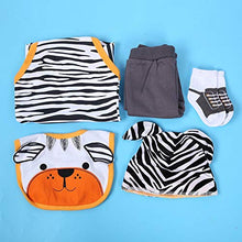 Load image into Gallery viewer, 50-55cm/20-22in Simulation Reborn Doll Clothes Set Cute Striped Cartoon Bear Clothes Set for Kids Doll(Baby Bear Clothes)
