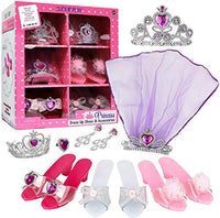 Click N' Play Girls Princess Fashion Dress Up Set, High Heels, Earrings, Ring and Accessories