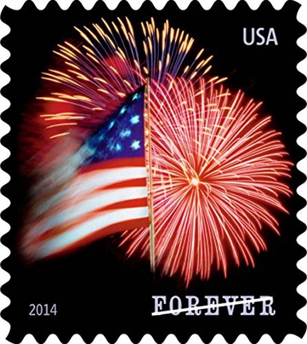 USPS Forever Stamps Star-Spangled Banner Booklet of 20 (Fireworks)