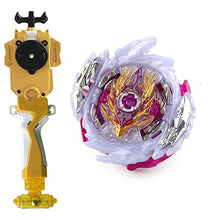 Load image into Gallery viewer, Bey Battling Top Blade Burst Starter Booster B-168 Rage Longinus .Ds&#39; 3A Toy +String Burst Bey Launcher LR (Left &amp; Right Turning) + String Launcher Grip + Weight Damper(Yellow)
