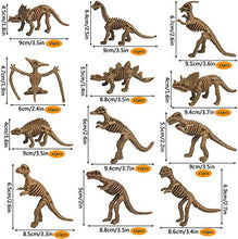 Load image into Gallery viewer, 48 PCS Dinosaur Fossil Skeleton Dinosaur Skeleton Toys Assorted Figures Dino Bones for Birthday Party Room and Desk Decorations Science Play Dino Sand Dig Party Favor Decorations

