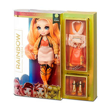 Load image into Gallery viewer, Surprise Rainbow High Poppy Rowan - Orange Clothes Fashion Doll with 2 Complete Mix &amp; Match Outfits and Accessories, Toys for Kids 6 to 12 Years Old,1 x 1 x 1 inches
