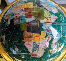 Load image into Gallery viewer, Unique Art Since 1996 150 GT Green CRY Gold Gemstone Globe
