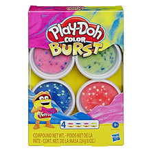 Load image into Gallery viewer, Play-Doh Color Burst Bright Pack of 4 Non-Toxic Colors, 2 Oz Cans
