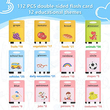 Load image into Gallery viewer, WANIWU Kids Toys Flash Cards Educational Toys for 2-6 Years, 112 Pcs 224 Words Learning Toys Birthday Gift (Pink)

