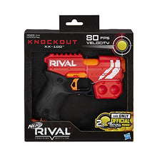 Load image into Gallery viewer, NERF Rival Knockout XX-100 Blaster -- Round Storage, 90 FPS Velocity, Breech Load -- Includes 2 Official Rival Rounds -- Team Red
