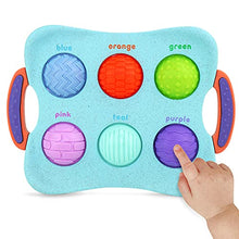 Load image into Gallery viewer, Roo Crew Sensory Toys Learning Tablet 2 - Educational Fidget Toy Set for Kids with Textured Bubbles - 11.5&quot; x 8.25&quot;
