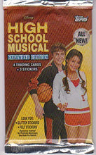 Load image into Gallery viewer, Topps High School Musical Expanded Edition Trading Card Pack (4 Cards/+3 Stickers) 2008
