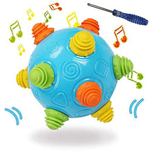 Load image into Gallery viewer, Toddlers Baby Music Shake Dancing Ball Toy, Move and Crawl Ball Toys for Kids,Bouncing Sensory Learning Ball Toys Ideal Gift for Baby Boys and Girls, Endless Fun for Children
