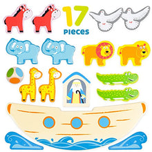 Load image into Gallery viewer, IMG Noah&#39;s Ark Balance Boat Playset - 17 Animal Themed Pieces!
