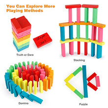 Load image into Gallery viewer, Coogam Wooden Blocks Stacking Game with Storage Bag, Toppling Colorful Tower Building Blocks Balancing Puzzles Montessori Toys Learning Sorting Family Games Educational Toys Gifts for Kids
