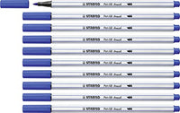 Premium Fibre-Tip Pen - STABILO Pen 68 brush Ultramarine Box of 10