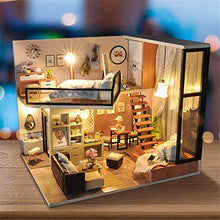Load image into Gallery viewer, ZKS-KS Creative Hand-Made Small House Assembly Model Miniature 3D Greenhouse Craft Kits for Adults - Wooden Dolls House with Furniture and Accessories, Educational Toys for Girls - Mini Diorama House
