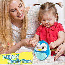 Load image into Gallery viewer, UNIH Roly Poly Baby Toys 6 to 12 Months, Tummy Time Wobbler Toys, Penguin Tumbler Wobbler Toys for Infant Boy Girl Gifts (Blue)
