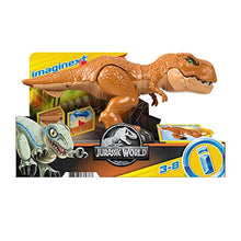 Load image into Gallery viewer, Jurassic World Toys Fisher-Price Imaginext Jurassic World Toys Thrashin Action T Rex Dinosaur Figure for Preschool Kids Ages 3 to 8 Years,Multi
