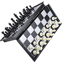 Load image into Gallery viewer, Magnetic Travel Chess Set with Folding Chess Board, Portable Travel Chessboard Piece Holder Storage, International Chess Set for Kids and Adults Beginners,A
